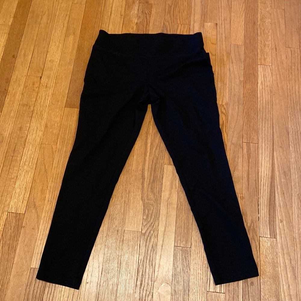 INC international concepts Black size 14 Women's leggings Pull on Skinny Capri